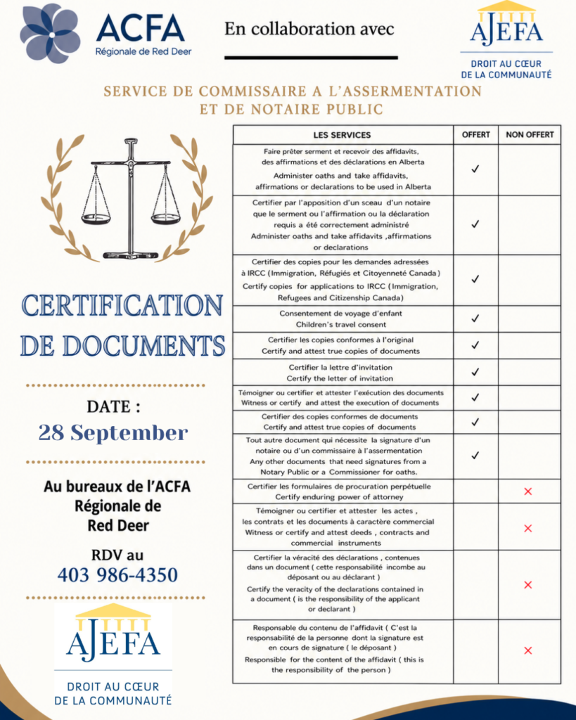 AJEFA Poster - september post